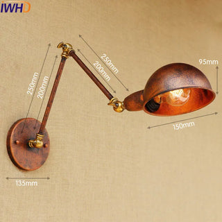 Celako™ Cantelo Wall Light | Vintage Iron Bedroom Lighting