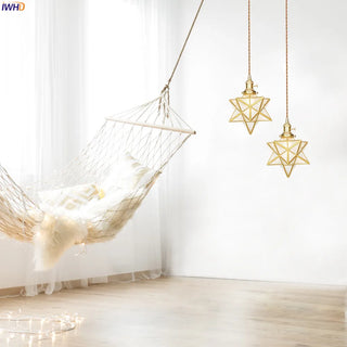 Celako™ Cuprine Pendant Light | Copper Glass Bedroom Lighting