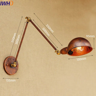 Celako™ Cantelo Wall Light | Vintage Iron Bedroom Lighting