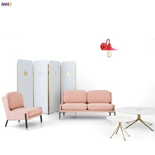 Celako™ Rubigo Wall Light | Red Metal Vintage Loft Retro Industrial Bedroom Lighting