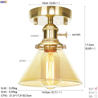 Celako™ Orbina Ceiling Light | Glass Hallway Lighting