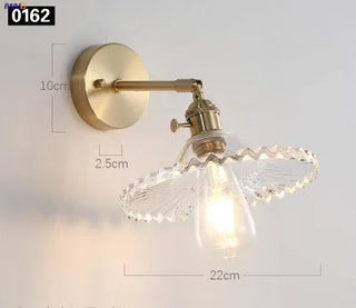 Celako™ Cuvare Wall Light | Copper Glass Bedroom