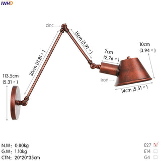 Celako™ Ferano Wall Light | Industrial Bedroom Lighting