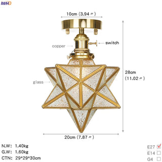Celako™ Cuprial Ceiling Light | Copper Living Room Lighting