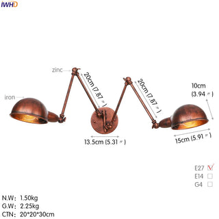 Celako™ Eloria Wall Light | Industrial Bedroom Lighting