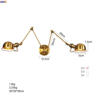Celako™ Eloria Wall Light | Industrial Bedroom Lighting