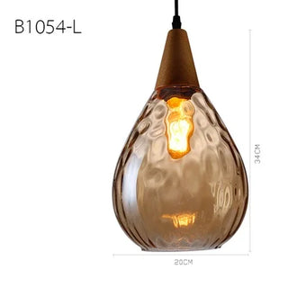 Celako™ Lunora Pendant Light | Glass Dining Room Lighting