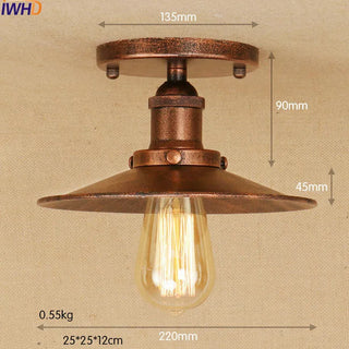 Copper Edison LED ceiling Light Fixtures Loft Style Industrial Vintage Ceiling Lamp Lights Plafonnier Luminaira Lampara Techo