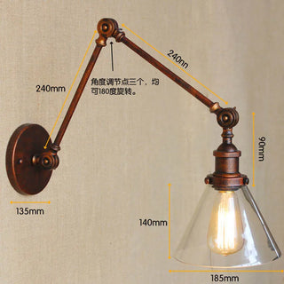 Celako™ Cantil Wall Light | Vintage Glass Bedroom Lighting