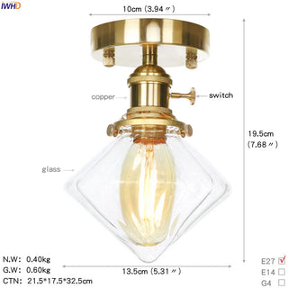 Celako™ Orbina Ceiling Light | Glass Hallway Lighting