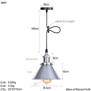 Celako™ Silvara Pendant Light | Polished Chrome Metal Dining Room Lighting