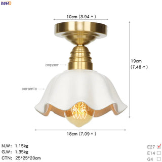 Celako™ Nivora Ceiling Light | Copper Living Room Lighting