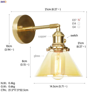 Celako™ Aurius Wall Light | Copper Bedroom Lighting