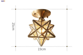 Celako™ Stellum Ceiling Light | Copper Hallway Lighting