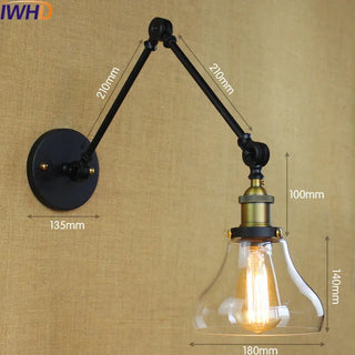Celako™ Cantil Wall Light | Vintage Glass Bedroom Lighting