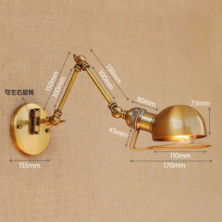 Celako™ Cantila Wall Light | Vintage Iron Bedroom Lighting