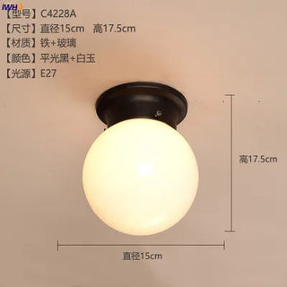 Celako™ Cupola Ceiling Light | Glass Hallway Lighting
