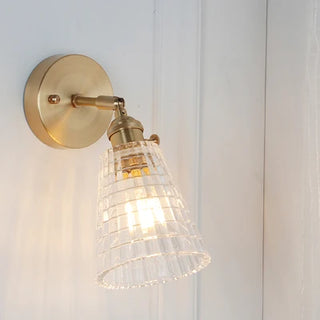 Celako™ Orbica Wall Light | Copper Glass Bedroom Lighting