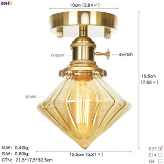 Celako™ Orbina Ceiling Light | Glass Hallway Lighting