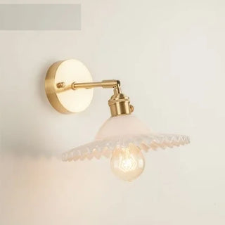 Celako™ Orbica Wall Light | Copper Glass Bedroom Lighting