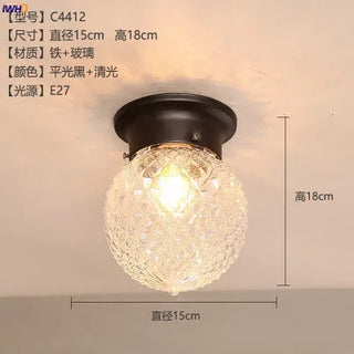 Celako™ Cupola Ceiling Light | Glass Hallway Lighting