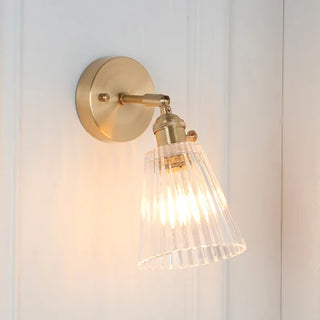 Celako™ Orbica Wall Light | Copper Glass Bedroom Lighting