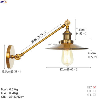 Celako™ Cadenza Wall Light | Industrial Bedroom Lighting