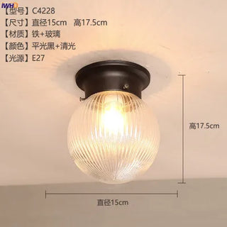 Celako™ Cupola Ceiling Light | Glass Hallway Lighting
