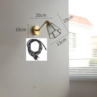 Celako™ Verdana Wall Light | Glass Bedroom Lighting