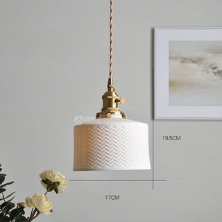 Celako™ Kaolia Pendant Light | Ceramic Dining Room Lighting