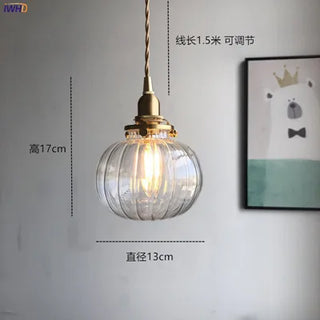 Celako™ Seruna Pendant Light | Glass Bedroom Lighting