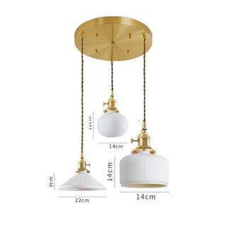 Celako™ Lumira Pendant Light | Ceramic Dining Room Lighting
