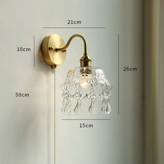 Celako™ Vitreon Wall Light | Copper Bedroom Lighting