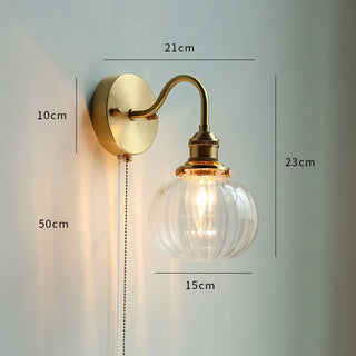 Celako™ Aurcera Wall Light | Copper Bedside Lighting