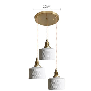 Celako™ Kaolia Pendant Light | Ceramic Dining Room Lighting