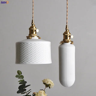 Celako™ Kaolia Pendant Light | Ceramic Dining Room Lighting