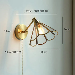 Celako™ Aurcera Wall Light | Copper Bedside Lighting