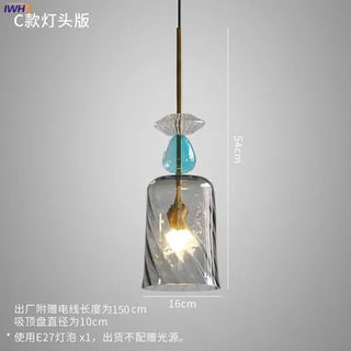 Celako™ Lumina Pendant Light | Glass Bedroom Lighting