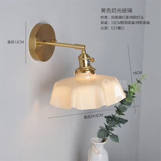 Celako™ Glintus Wall Light | Copper Bedroom Lighting