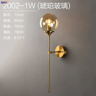 Celako™ Orbela Wall Light | Glass Bedside Lighting