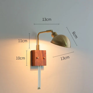 Celako™ Celestra Wall Light | Copper Bedroom Lighting