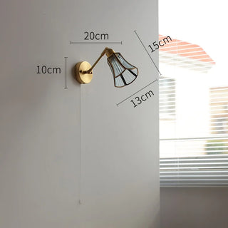 Celako™ Verdana Wall Light | Glass Bedroom Lighting