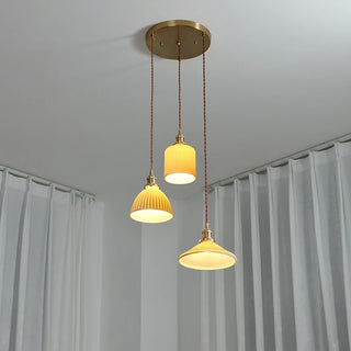 Celako™ Lumira Pendant Light | Ceramic Dining Room Lighting