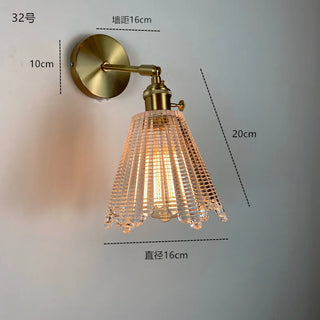 Celako™ Vitrus Wall Light | Glass Bedroom Lighting