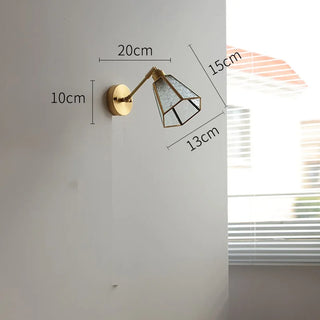 Celako™ Verdana Wall Light | Glass Bedroom Lighting