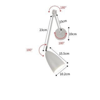 Celako™ Archea Wall Light | Iron Bedside Lighting
