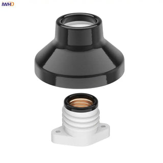 IWHD Portalamparas Ceramic E27 Lamp Holder Base For Table Light Douille Soquete E27 Socket Light Bulb Holder Homekit Vintage