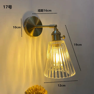 Celako™ Aureum Wall Light | Copper Bedroom Lighting