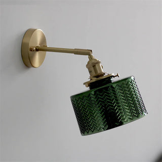 Celako™ Virida Wall Light | Copper Glass Bedroom Lighting