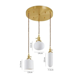 Celako™ Cervia Pendant Light | Ceramic Dining Room Lighting